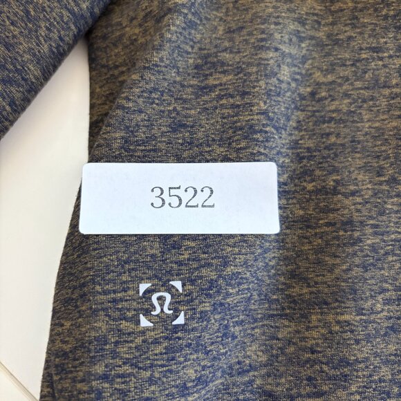 Lululemon Mens Large "Surge Warm 1/2 Zip" Running Top Heather Utilitarian/Black - Picture 15 of 15